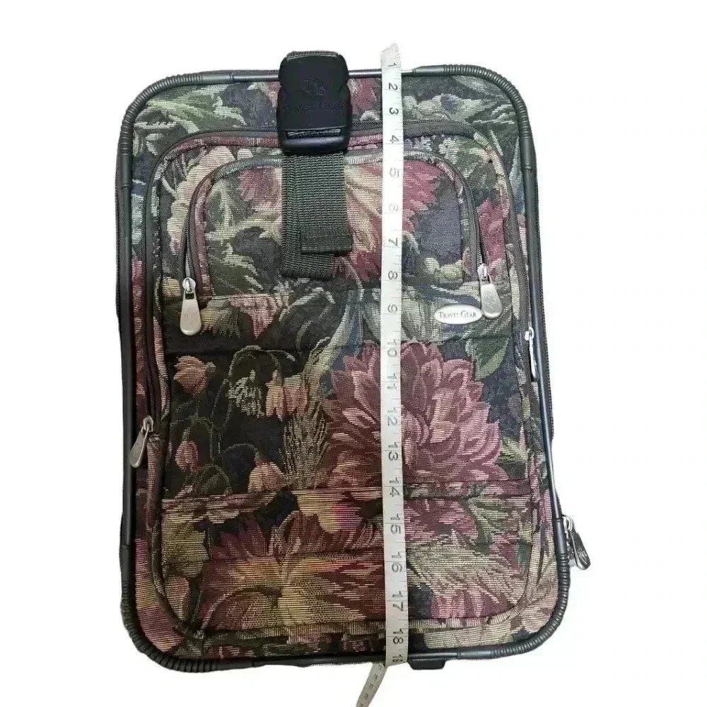 TRAVEL Gear Vintage Tapestry Rolling luggage - Picture 2 of 15